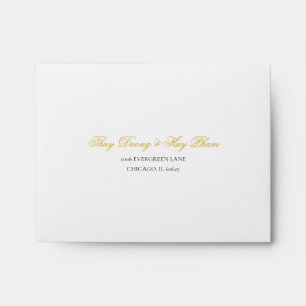 Return Address RSVP Envelope