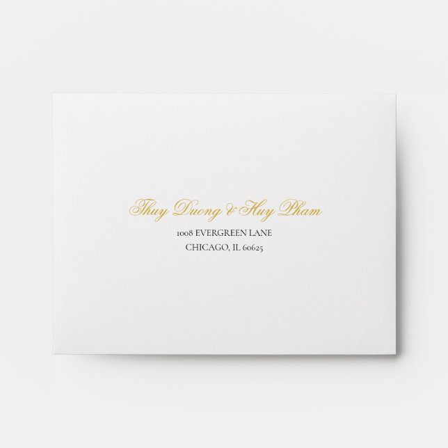 Return Address RSVP Envelope (Front)