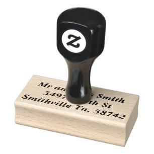 Return Address Rubber Stamp