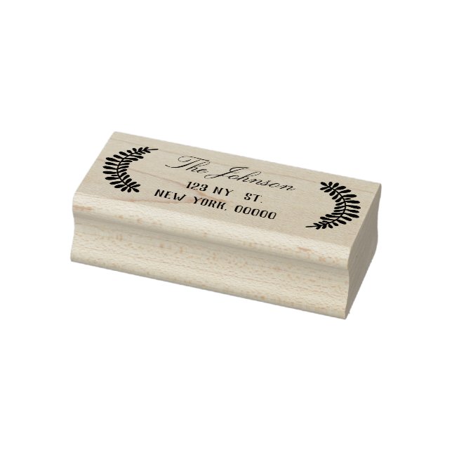 Return Address Rubber Stamp, Custom Return Address Stamp (Stamp)