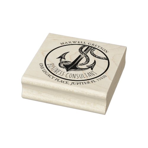 Return Address Rubber Stamps Nautical Business