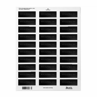 Return Address Shop ID Label