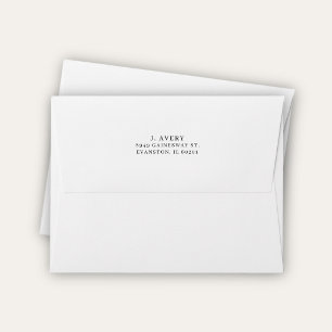 Return Address Simple Classic White Envelope