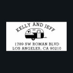 Return Address Stamp, camper address stamp<br><div class="desc">Add your return address in style with these customized rubber address stamps. Featuring a cute camper,  your address and name. Great for all your mailings as well as a birthday or housewarming gift or personalized gift for all occasions! You can use it for your business Cards too.</div>