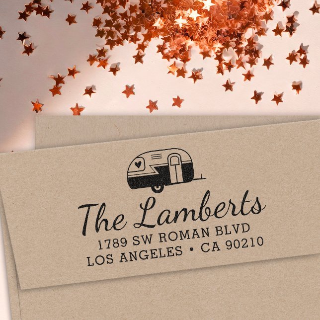 Return Address Stamp Camper Housewarming Gift (Creator Uploaded)