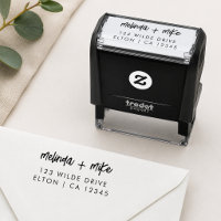 Return Address Stamp | Custom Couple Name Stamps