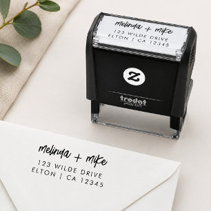 Return Address Stamp Custom Couple Name Stamps