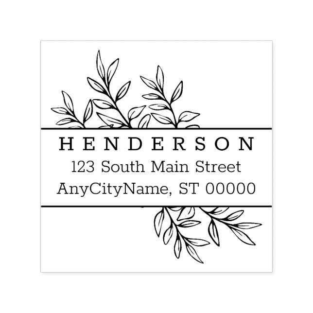 Return Address Stamp Elegant (Design)