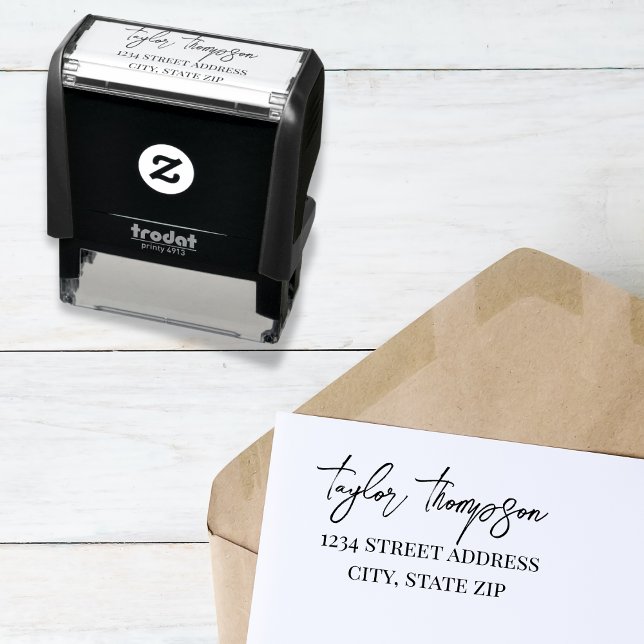 Return Address Stamp | Flirty Script   (Creator Uploaded)