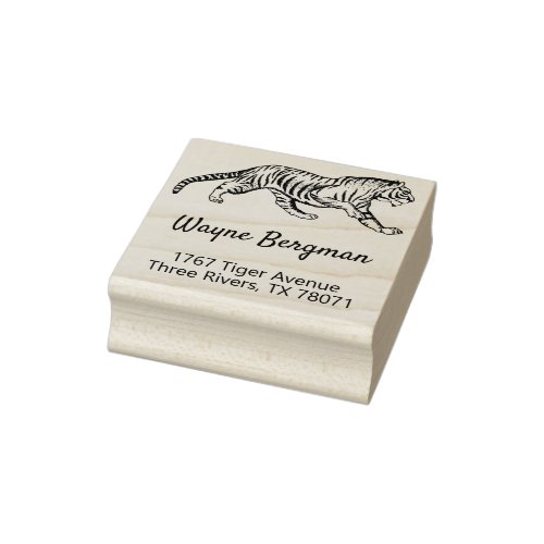 Return Address Stamp for Tiger Lovers