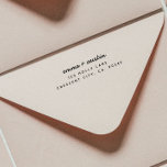 Return Address Stamp | Modern Minimalist Stylish<br><div class="desc">This template allows you to create your very own self inking return address stamp. Simple change the name and address in the customization area provided. You can even change the fonts by simply selecting the advanced customization options. This design is perfect for both personal and professional business use. A self...</div>