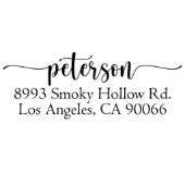 Return Address Stamp Wedding Stamp (DESIGN AD-76)