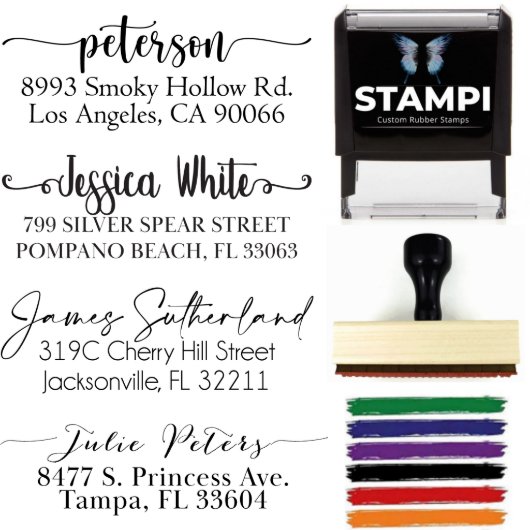 Return Address Stamp Wedding Stamp (Main)