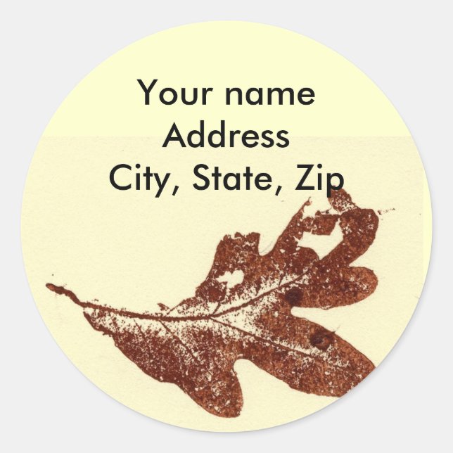 Return Address Sticker (Front)