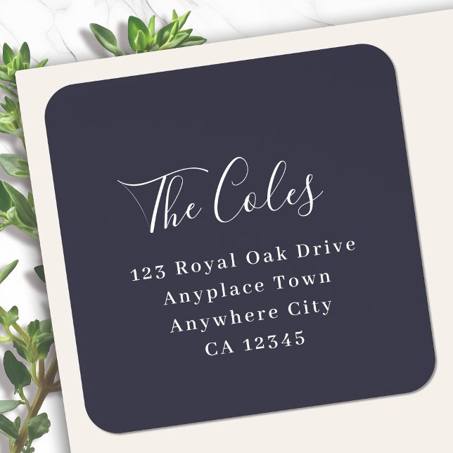 Return Address Sticker Roll | Bulk Mailing Labels (Sophisticated return address labels for everyday mail, special occasion or seasonal mailing)
