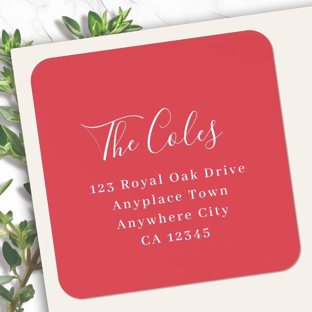 Return Address Sticker Roll | Bulk Mailing Labels (Sophisticated return address labels for everyday mail, special occasion or seasonal mailing)