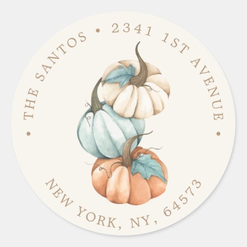 Return Address Sticker â Rustic Autumn Fall