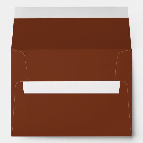 Return Address Terracotta Wedding Invitation Envelope