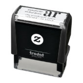 Return Address Vintage Monogram Retro Typography Self-inking Stamp (Product)