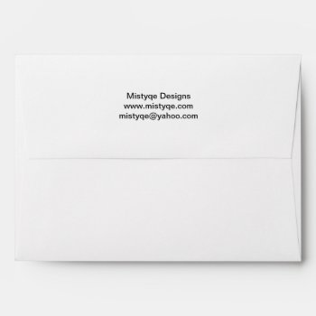 Return Address White Envelope - 5 X 7 by mistyqe at Zazzle
