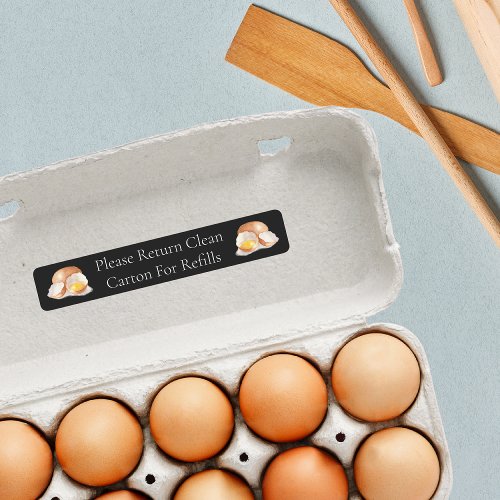 Return Carton Egg Carton Label