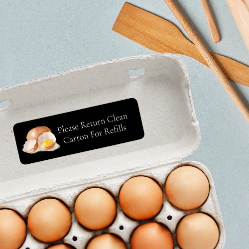 Return Carton Egg Carton Label