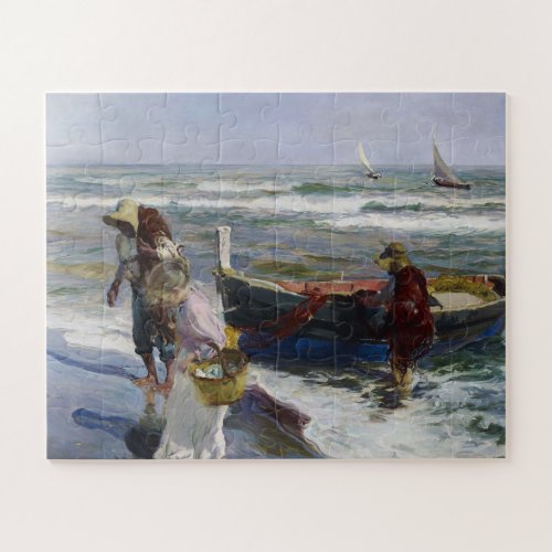 Return from Fishing Joaquin Sorolla y Bastida  Jigsaw Puzzle