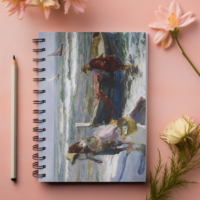 Return from Fishing, Joaquin Sorolla y Bastida  Notebook (Creator Uploaded)