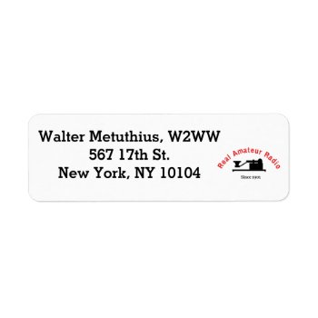 Return Label For Cw Lovers by hamgear at Zazzle