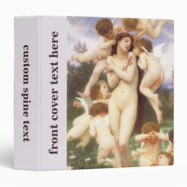 Return of Spring (Le Printemps) by Bouguereau Binder (Front/Spine)