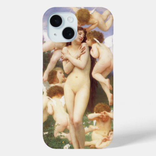 Return of Spring Le Printemps by Bouguereau iPhone 15 Case