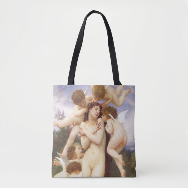 Return of Spring (Le Printemps) by Bouguereau Tote Bag (Front)