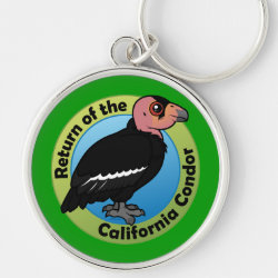 Return of the California Condor Premium Round Keychain