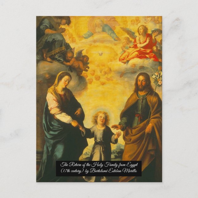 Return of the Holy Family from Egypt  Postcard (Front)