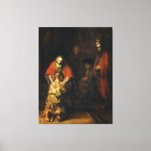 Return of the Prodigal Son by Rembrandt Canvas Print