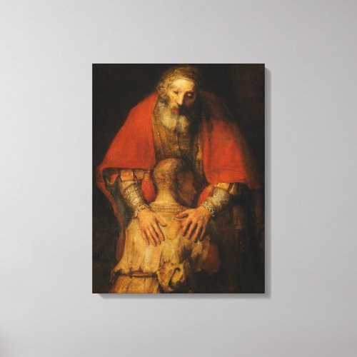 Return of the Prodigal Son by Rembrandt Canvas Print