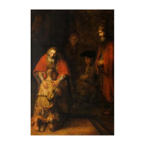 Return of the Prodigal Son by Rembrandt van Rijn Acrylic Print