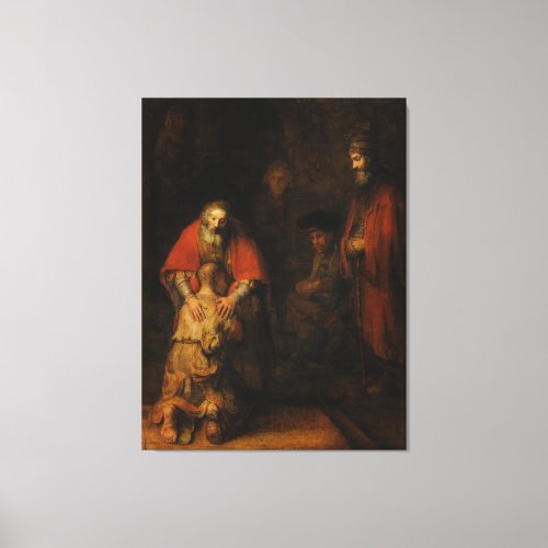 Return of the Prodigal Son by Rembrandt van Rijn Canvas Print