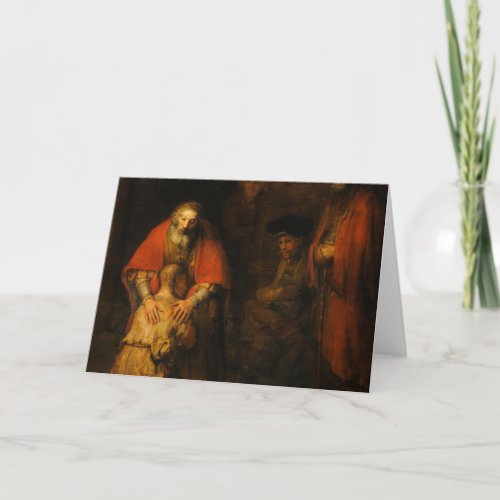 Return of the Prodigal Son by Rembrandt van Rijn Card