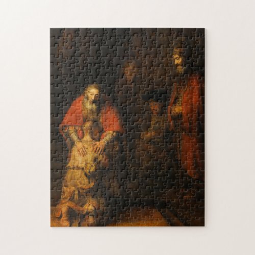 Return of the Prodigal Son by Rembrandt van Rijn Jigsaw Puzzle