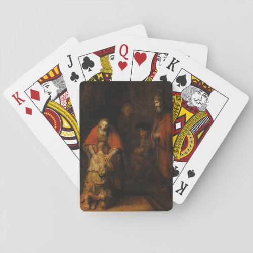 Return of the Prodigal Son by Rembrandt van Rijn Playing Cards