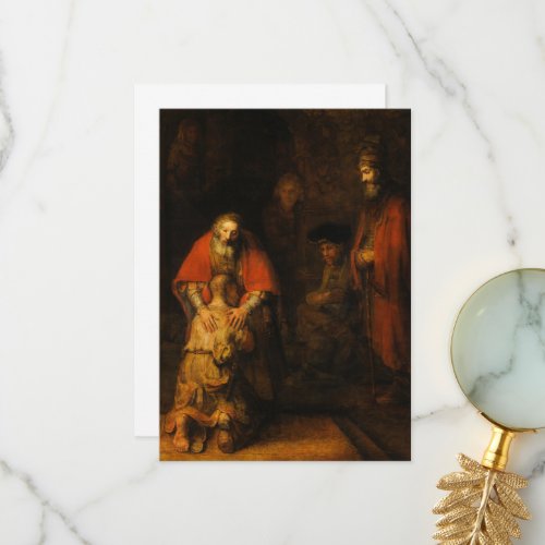 Return of the Prodigal Son by Rembrandt van Rijn Thank You Card