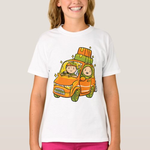 Return to home by car T_Shirt