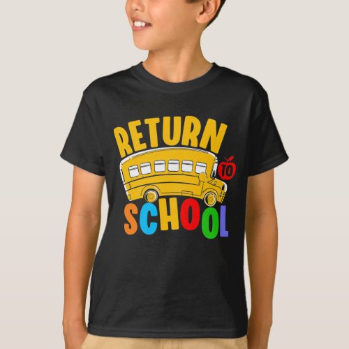Return to School Back To School Gift Students Boys T_Shirt
