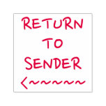 [ Thumbnail: "Return to Sender" and Arrow Sign Rubber Stamp ]