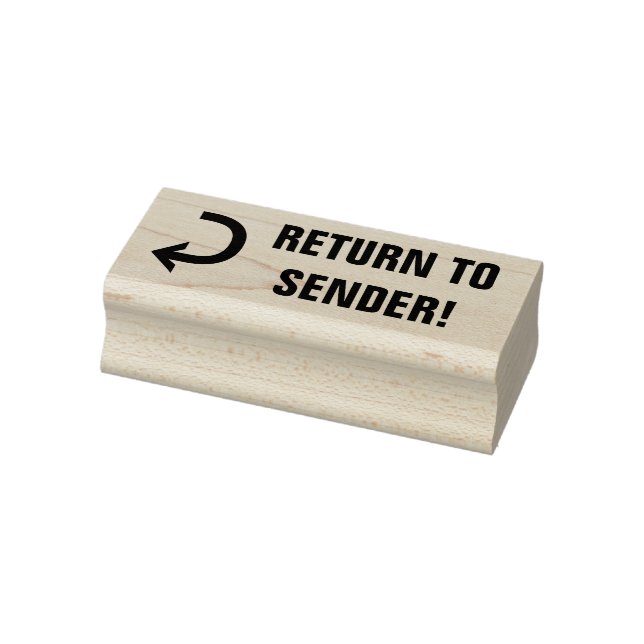 "RETURN TO SENDER!" + Arrow Rubber Stamp (Stamp)