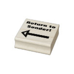 [ Thumbnail: "Return to Sender!" & Arrow Rubber Stamp ]