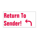 [ Thumbnail: "Return to Sender!" + Arrow Rubber Stamp ]