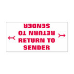 [ Thumbnail: "Return to Sender" + Arrow Rubber Stamp ]