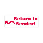 [ Thumbnail: "Return to Sender!" + Arrow Self-Inking Stamp ]